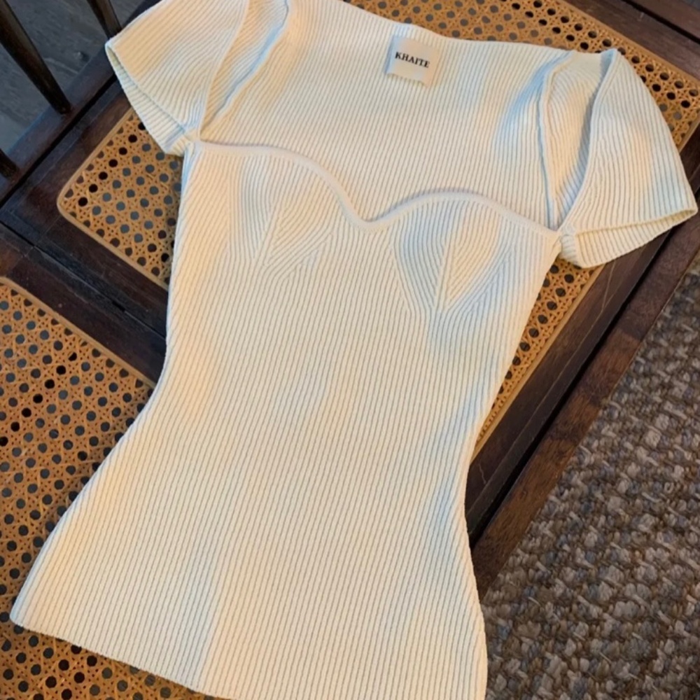 Khaite The Ista Top in Ivory